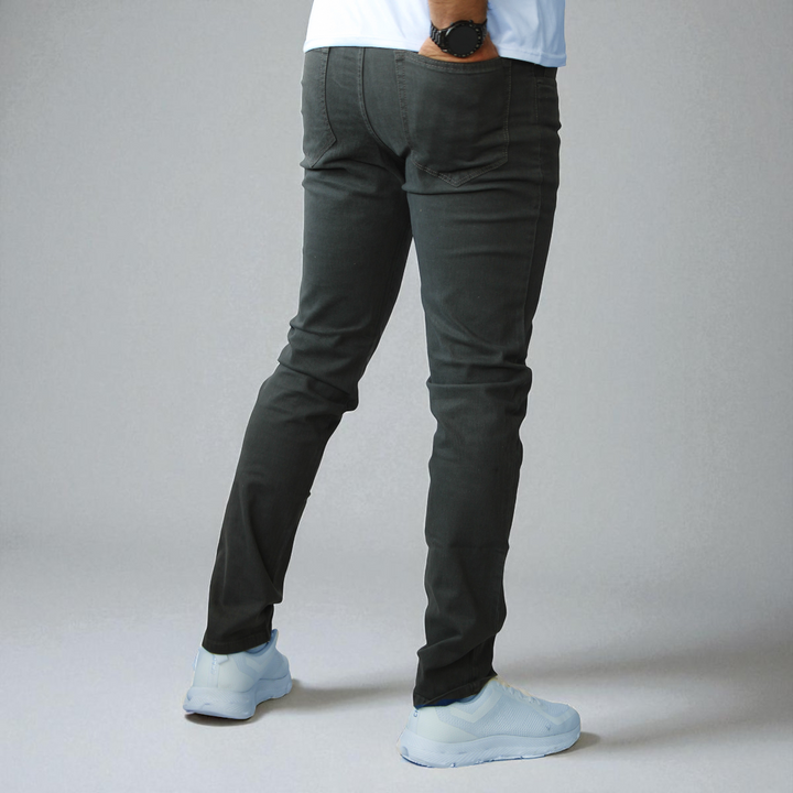 Pantalón Semiskinny de Gabardina Stretch John Silver