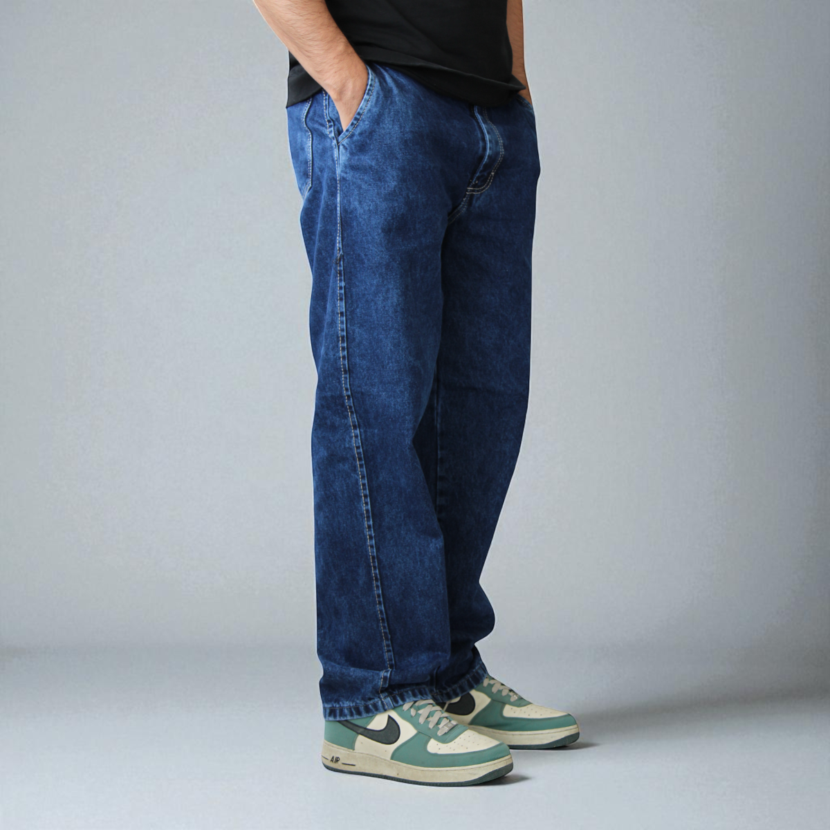 Pantalón De Mezclilla Semibaggy John Silver