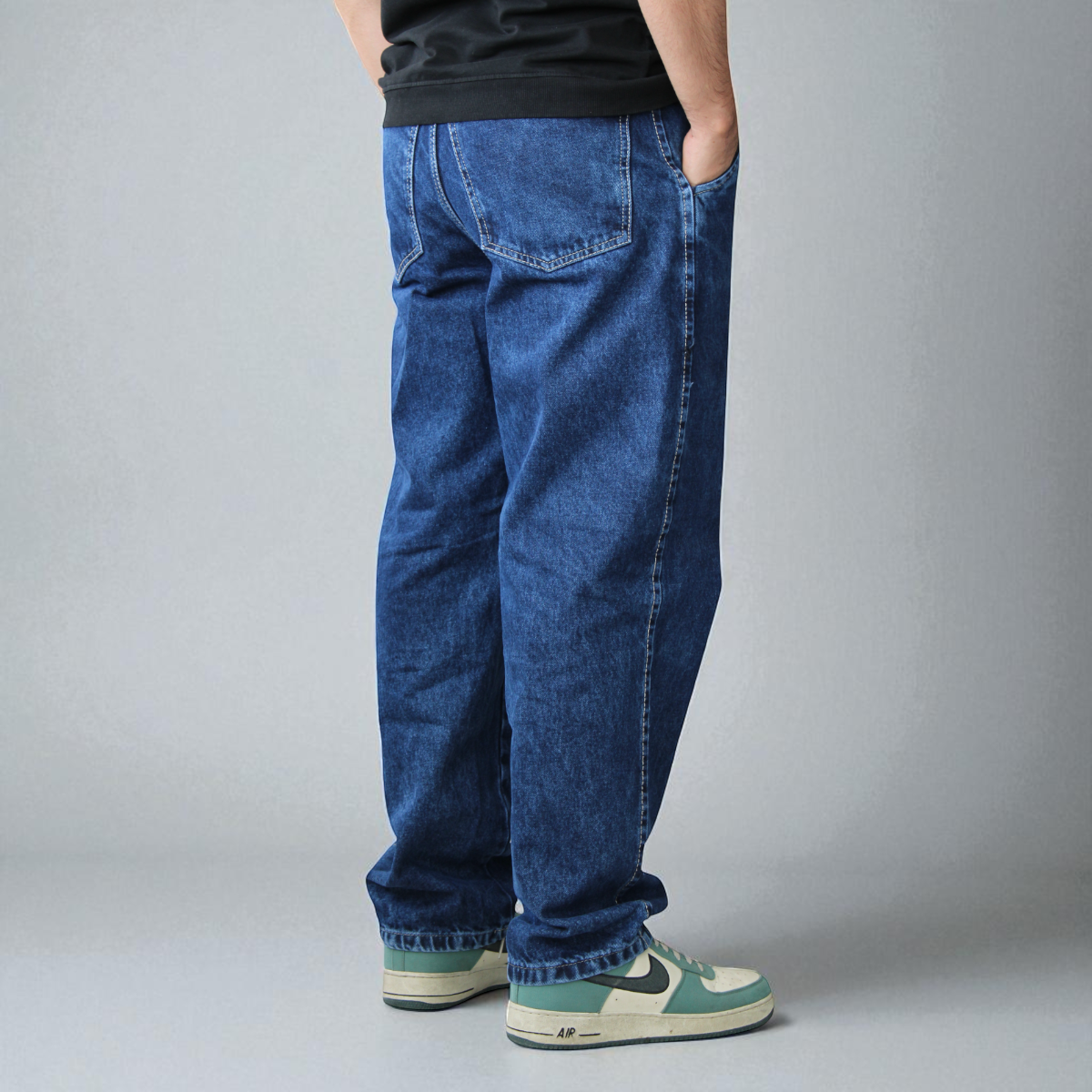 Pantalón De Mezclilla Semibaggy John Silver