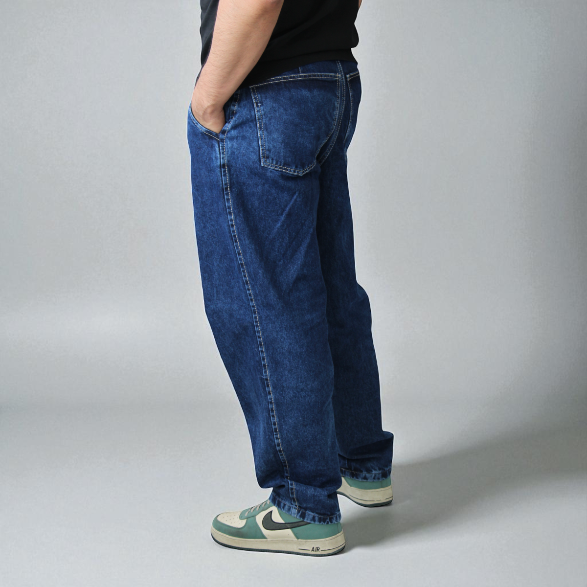 Pantalón De Mezclilla Semibaggy John Silver