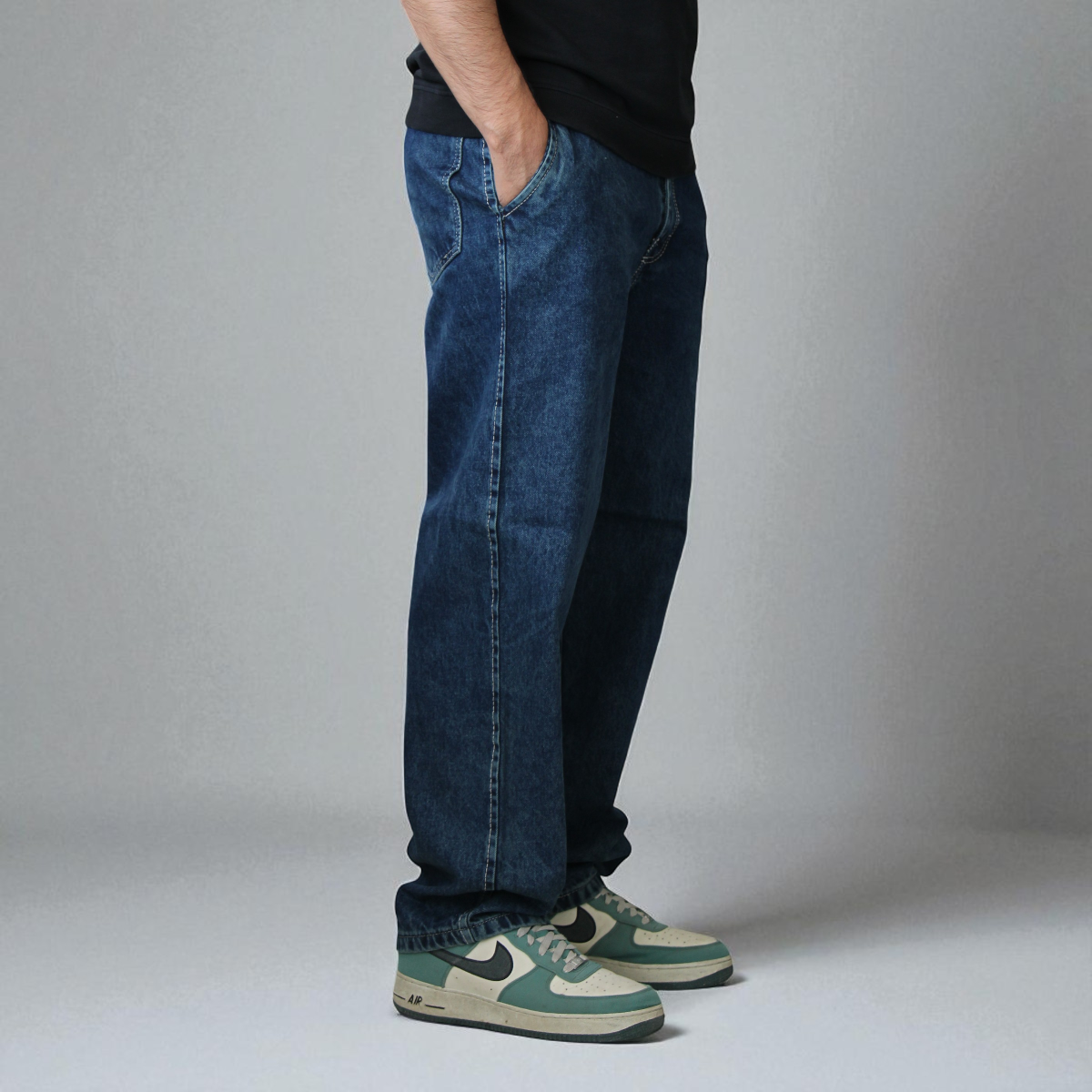 Pantalón De Mezclilla Semibaggy John Silver