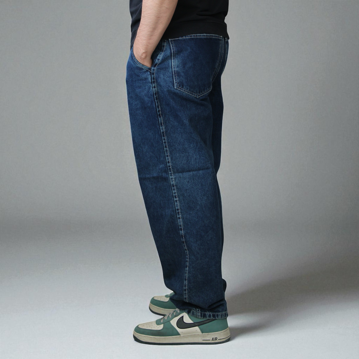 Pantalón De Mezclilla Semibaggy John Silver