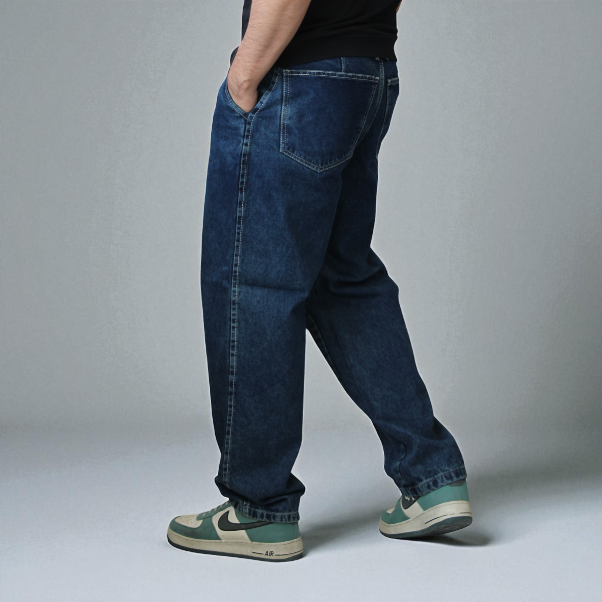 Pantalón De Mezclilla Semibaggy John Silver