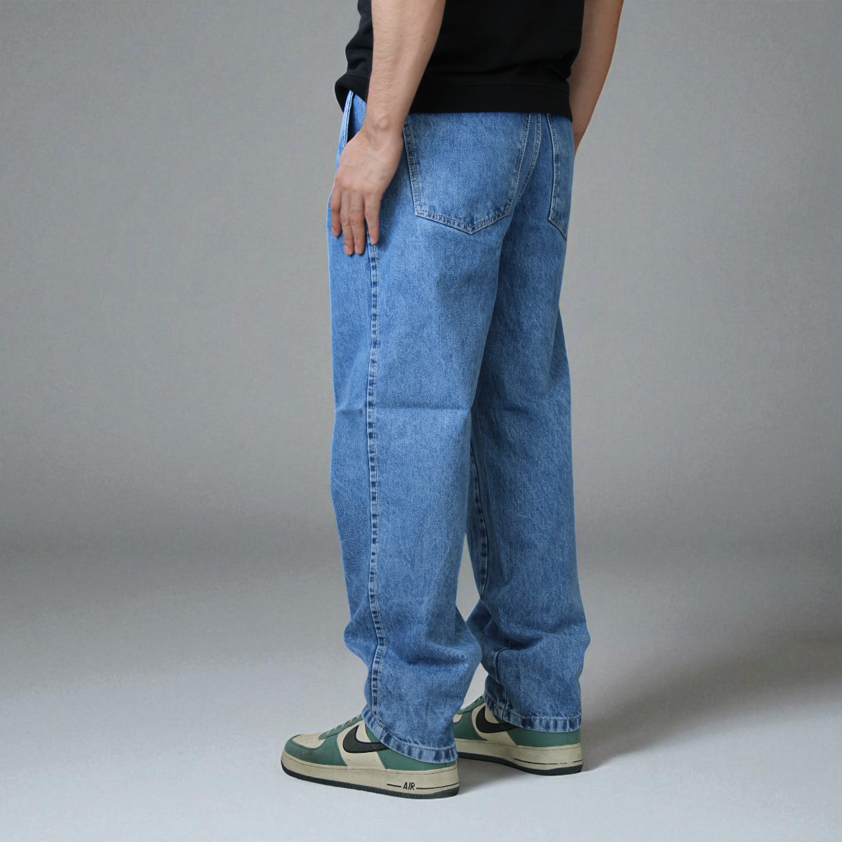 Pantalón De Mezclilla Semibaggy John Silver