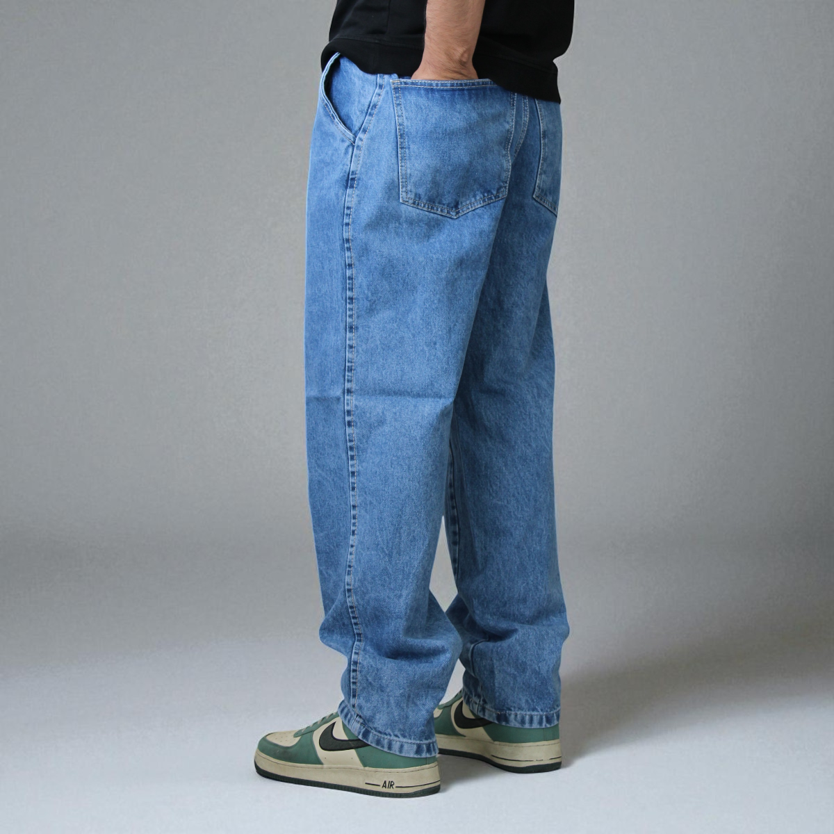 Pantalón De Mezclilla Semibaggy John Silver