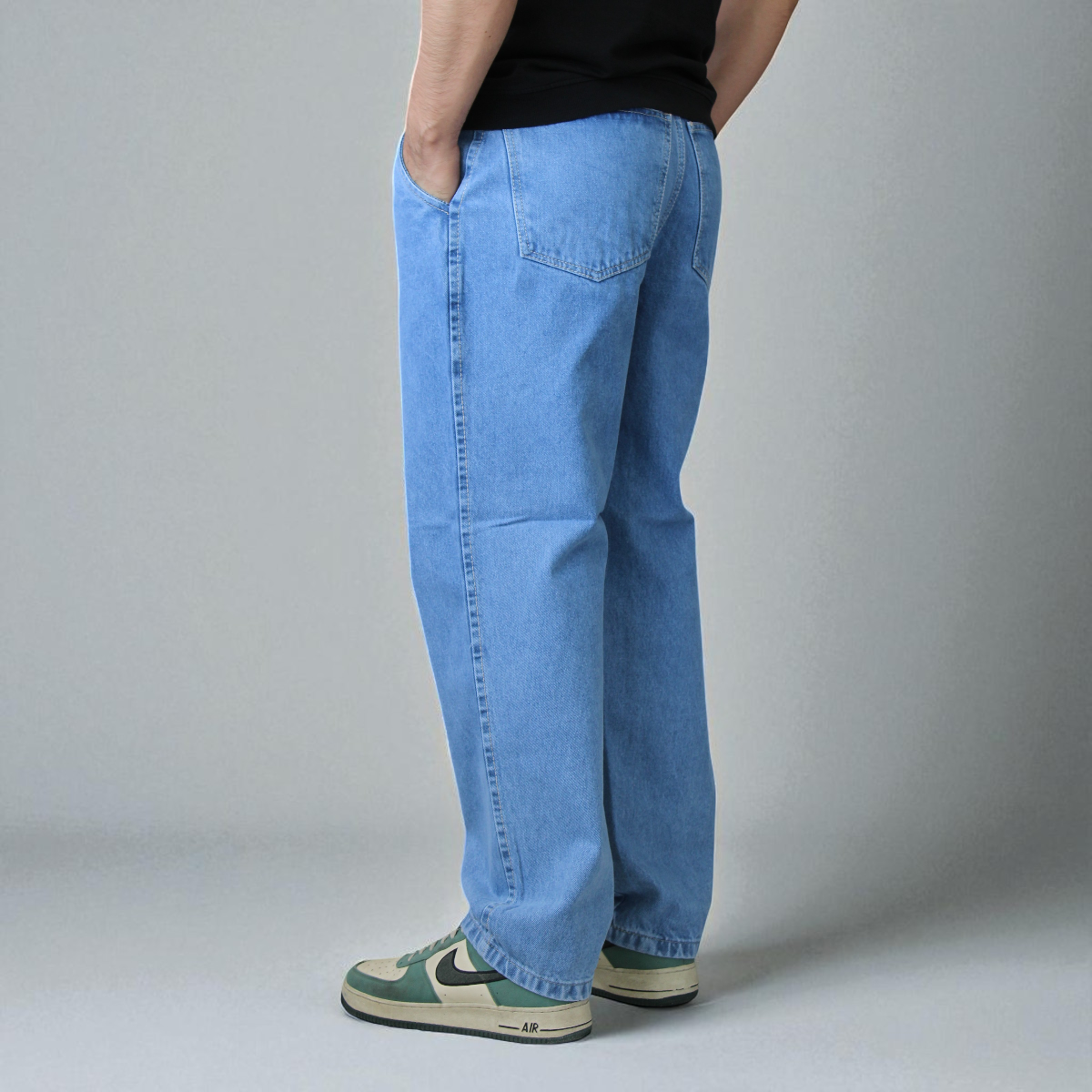 Pantalón De Mezclilla Semibaggy John Silver