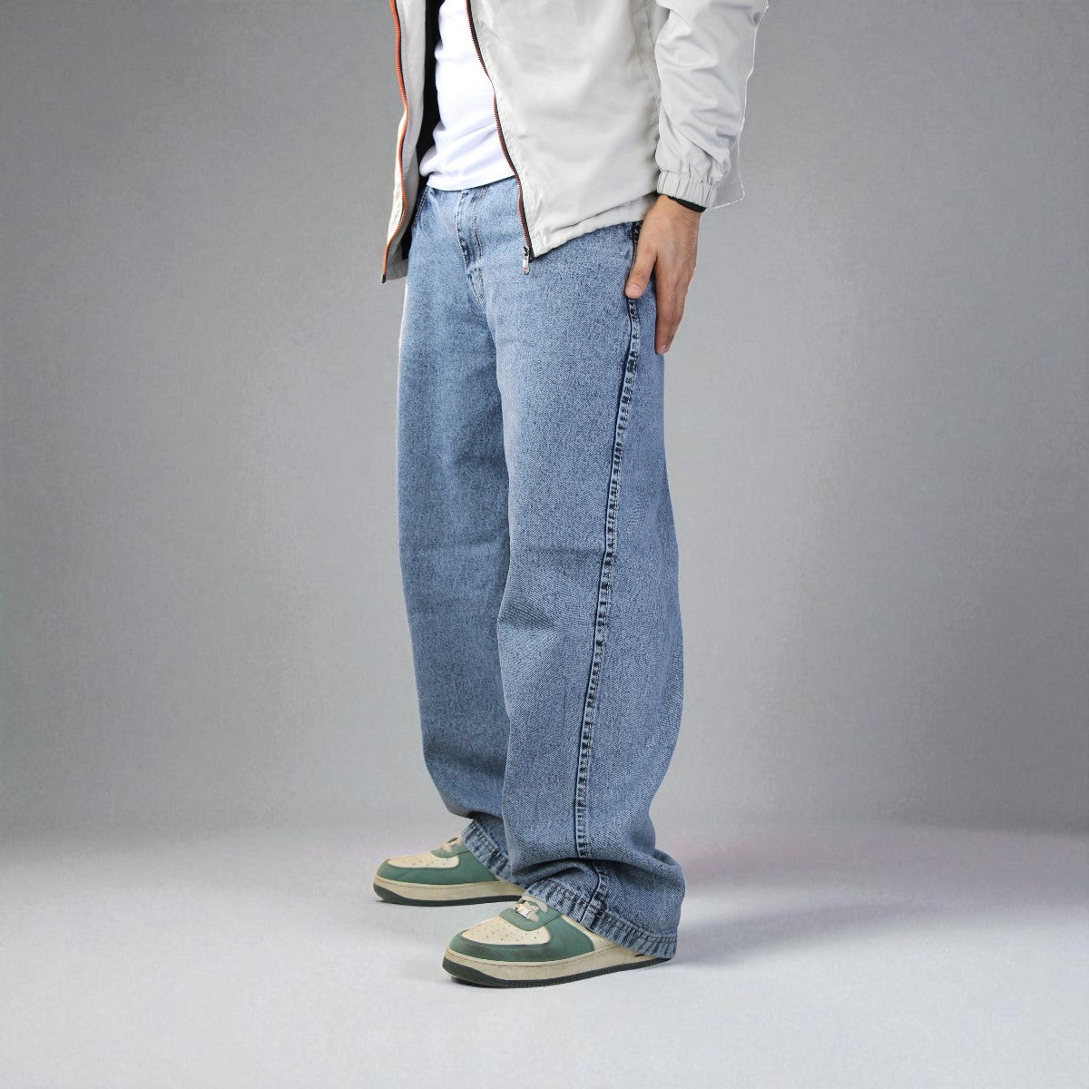 Pantalón De Mezclilla Baggy John Silver