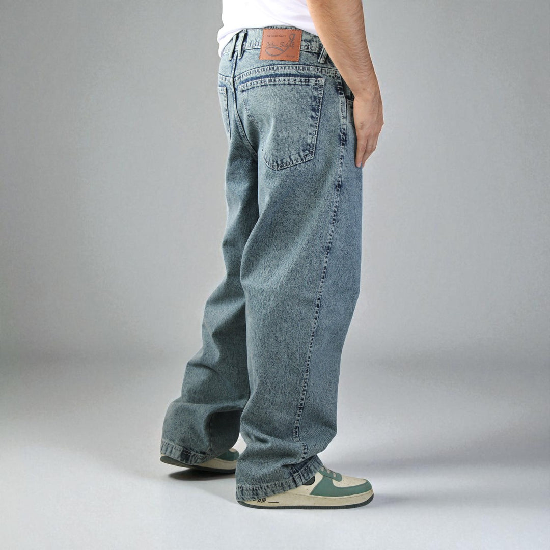 Pantalón De Mezclilla Baggy John Silver
