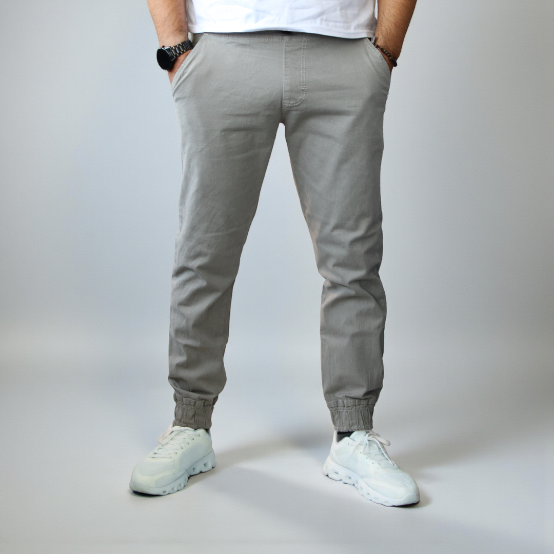 Pantalón Jogger de Gabardina Stretch John Silver