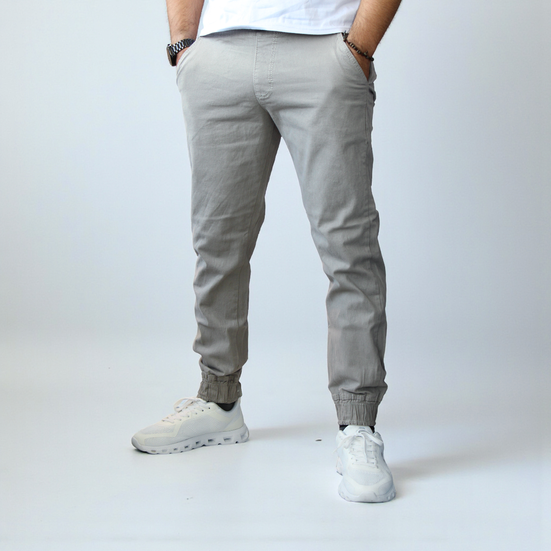 Pantalón Jogger de Gabardina Stretch John Silver