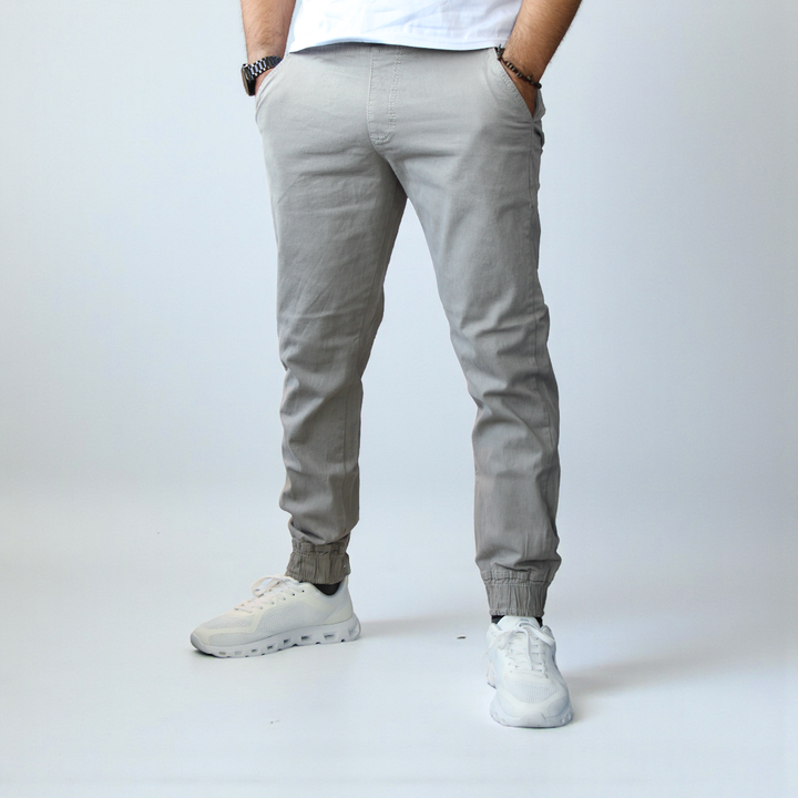 Pantalón Jogger de Gabardina Stretch John Silver