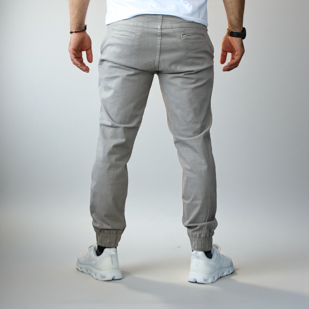 Pantalón Jogger de Gabardina Stretch John Silver