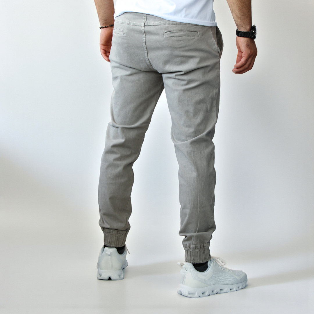 Pantalón Jogger de Gabardina Stretch John Silver