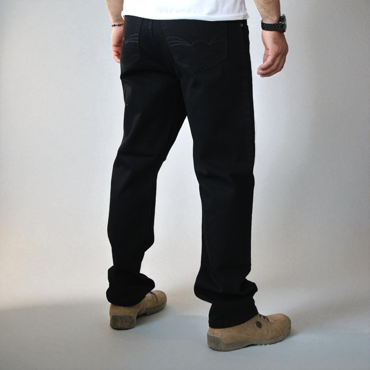 Pantalón Vaquero de Mezclilla Rígida tallas extra Para Hombre John Silver