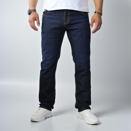 Pantalón Recto de Mezclilla Stretch John Silver