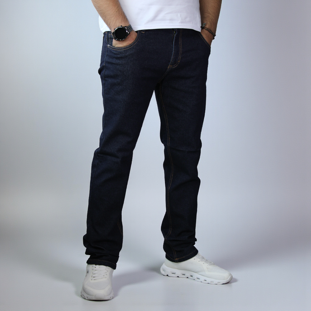 Pantalón Recto de Mezclilla Stretch John Silver