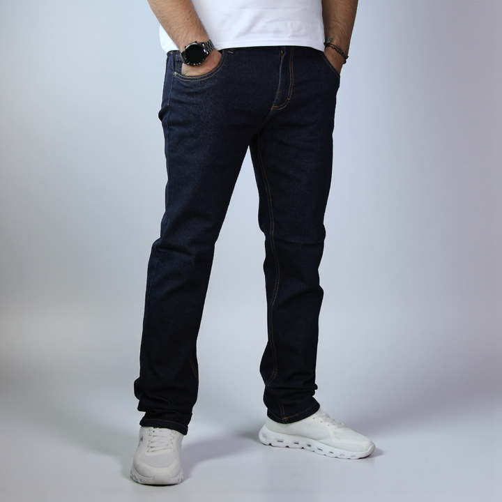 Pantalón Recto de Mezclilla Stretch John Silver