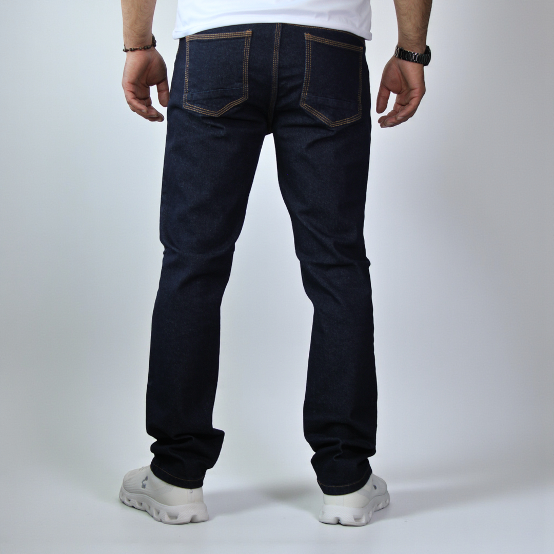 Pantalón Recto de Mezclilla Stretch John Silver