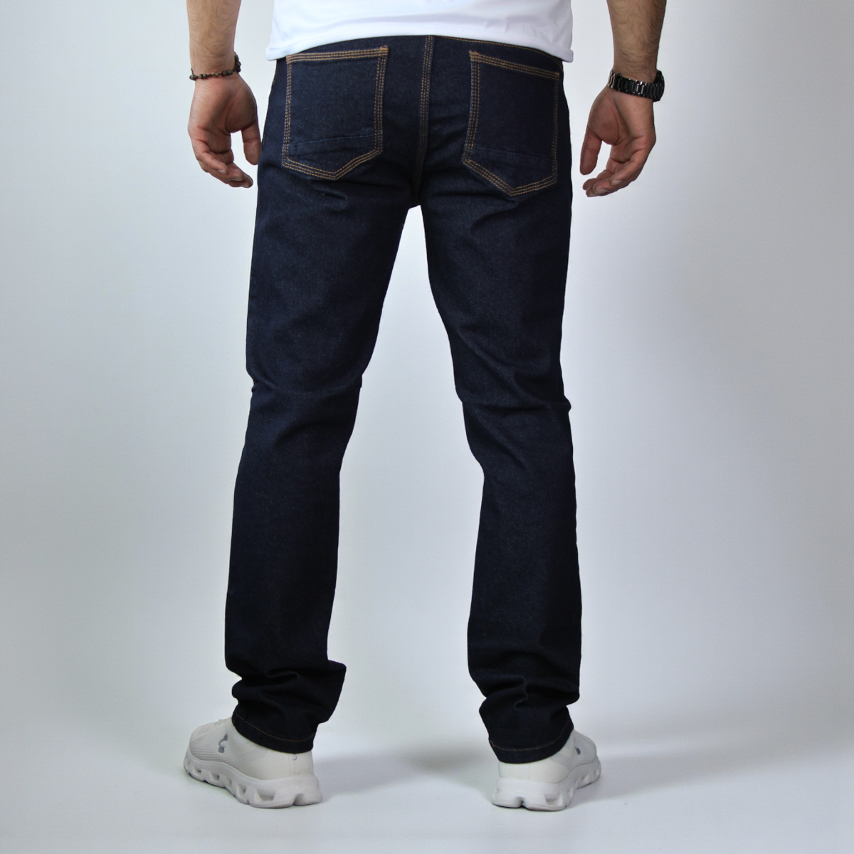 Pantalón Recto de Mezclilla Stretch John Silver