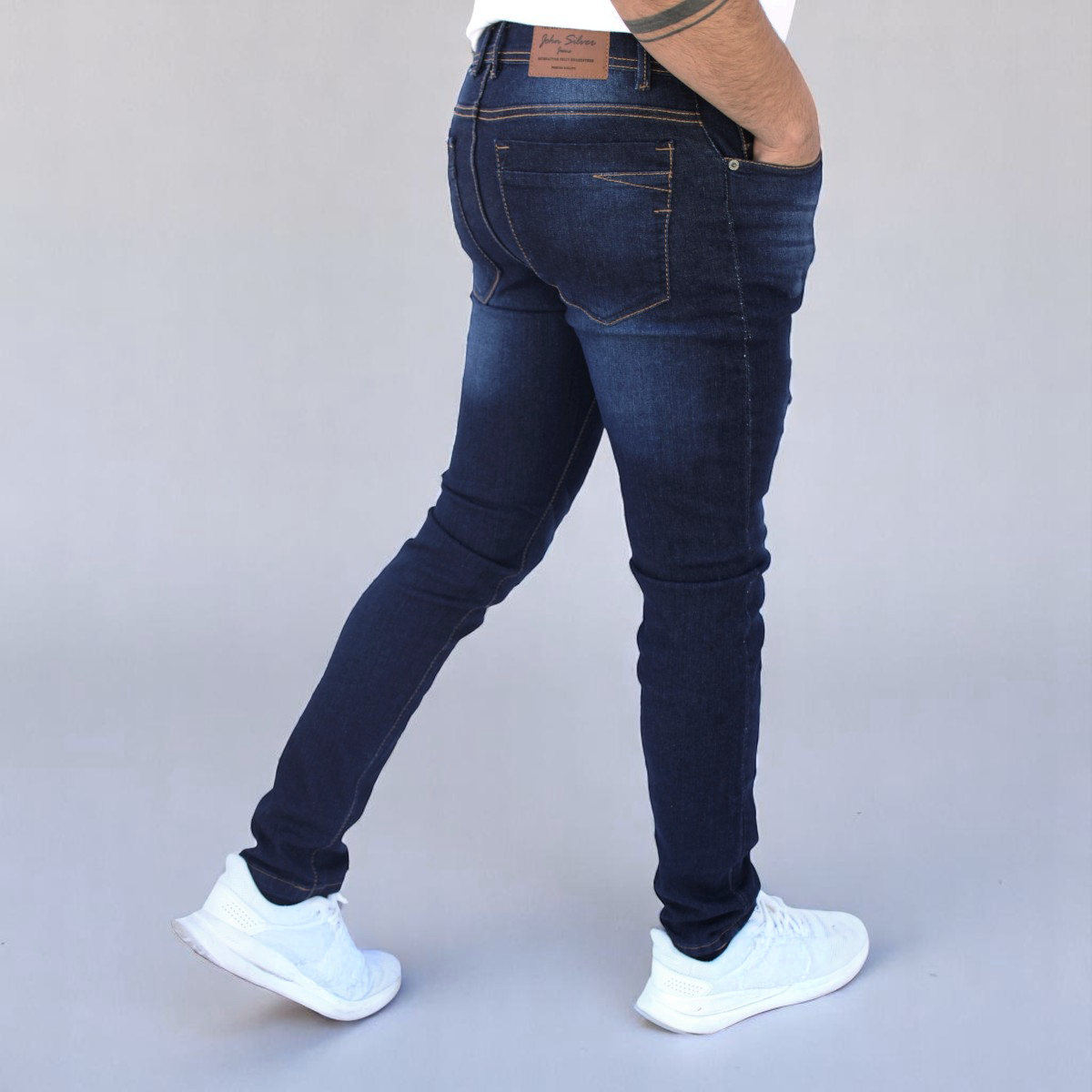 Pantalón Skinny de Mezclilla Stretch John Silver