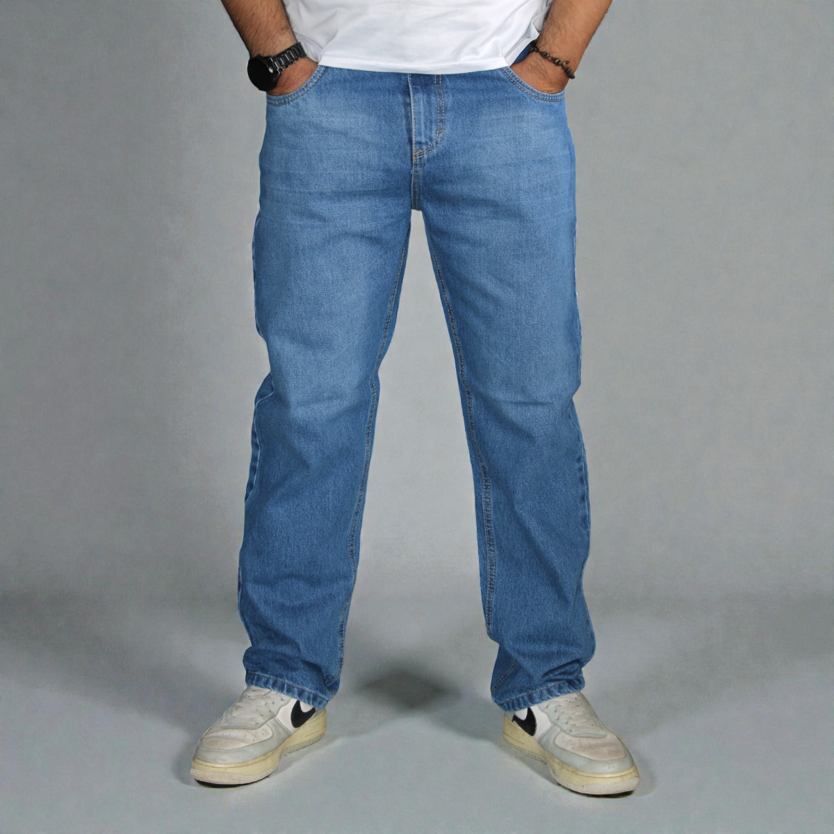 Pantalón De Mezclilla Recto John Silver