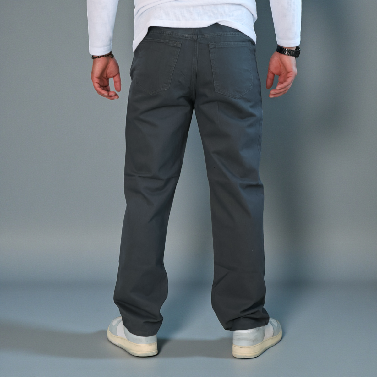 Pantalón Recto de Gabardina Rígida John Silver