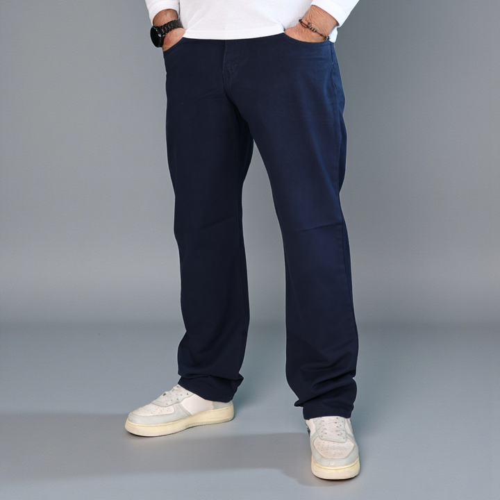 Pantalón Recto de Gabardina Rígida John Silver