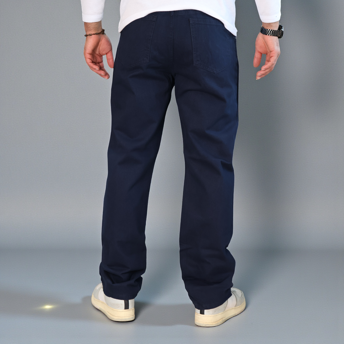 Pantalón Recto de Gabardina Rígida John Silver