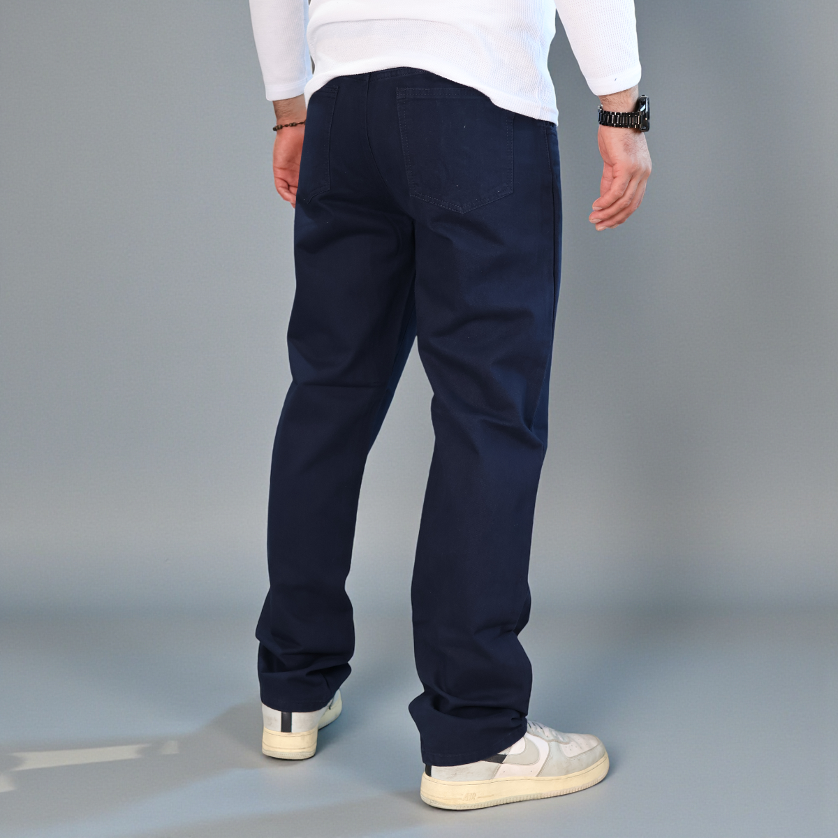 Pantalón Recto de Gabardina Rígida John Silver