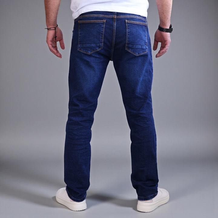 Pantalón Recto de Mezclilla Stretch John Silver