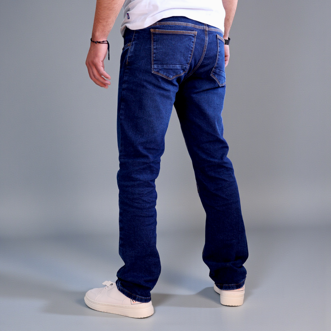 Pantalón Recto de Mezclilla Stretch John Silver