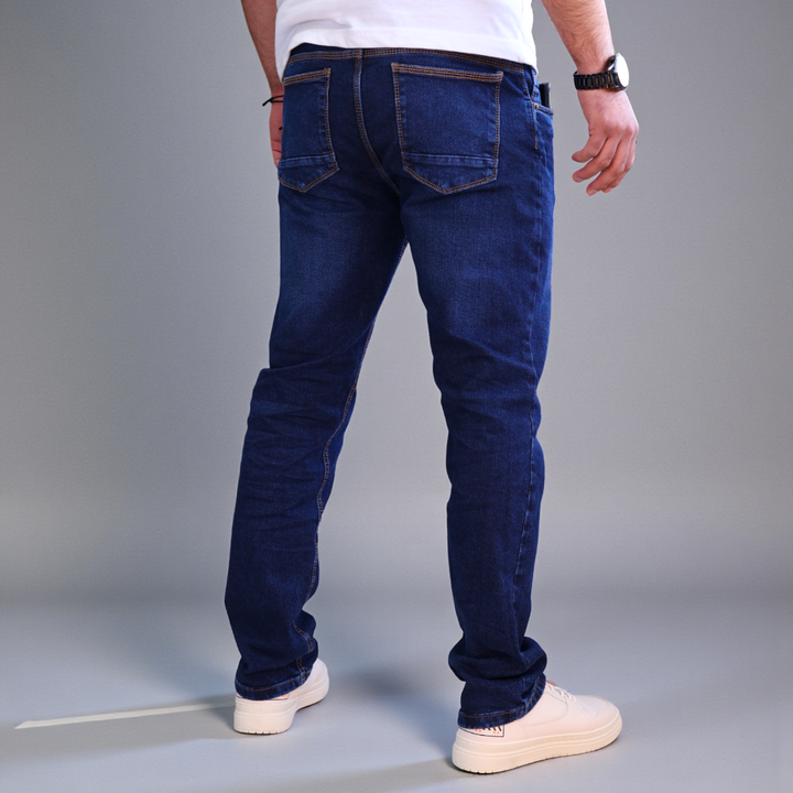 Pantalón Recto de Mezclilla Stretch John Silver