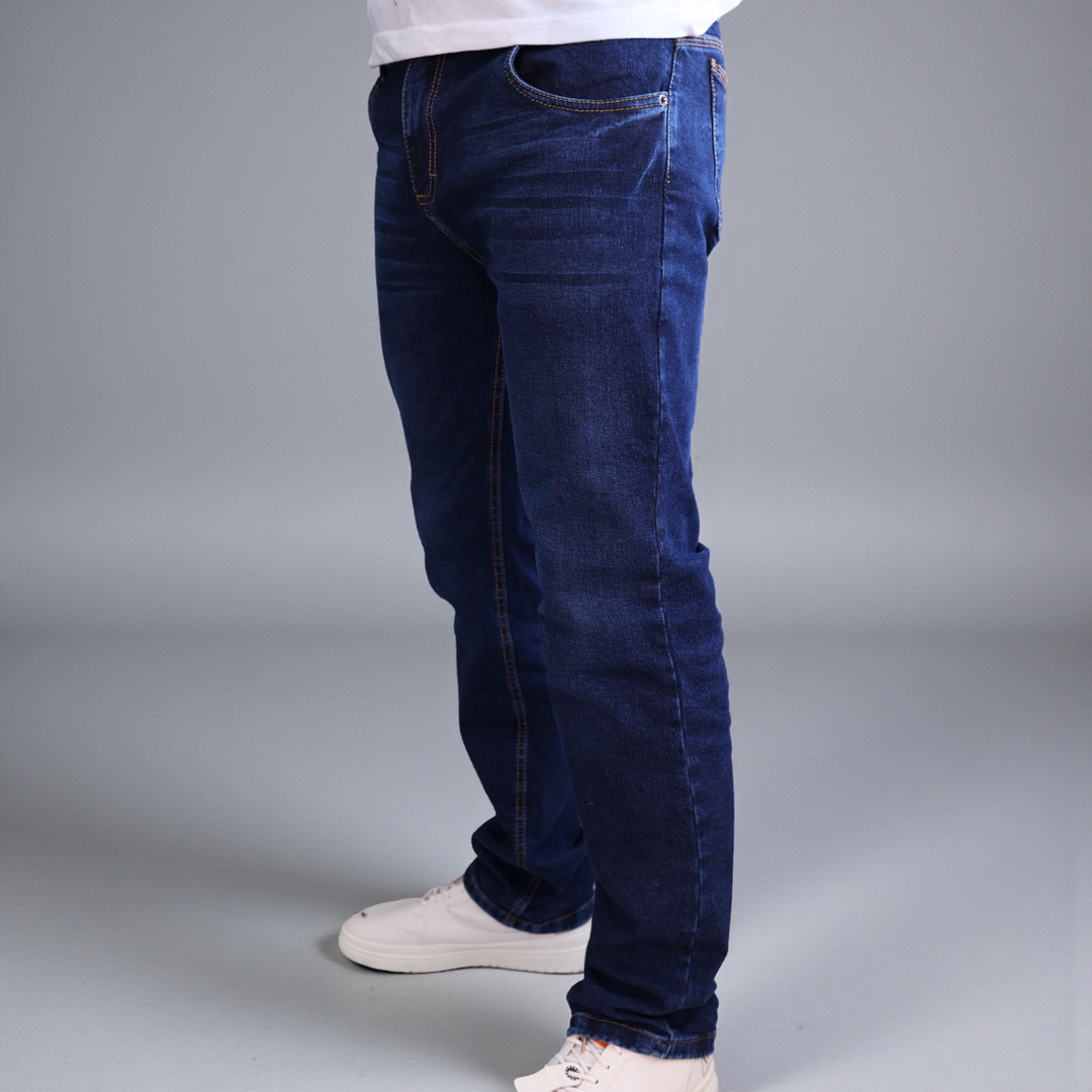 Pantalón Recto de Mezclilla Stretch John Silver