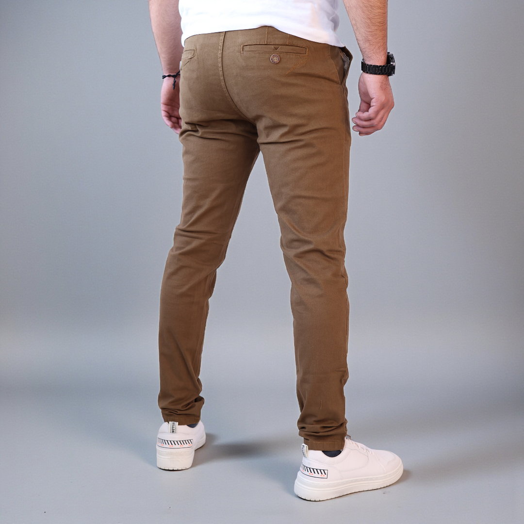 Pantalón Skinny de Gabardina stretch Para Hombre John Silver