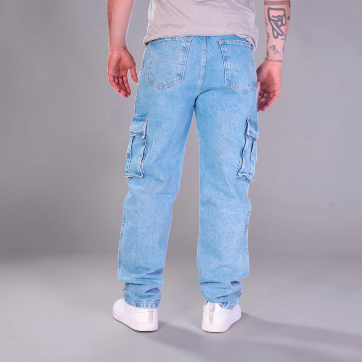 Pantalón Cargo de Mezclilla John Silver