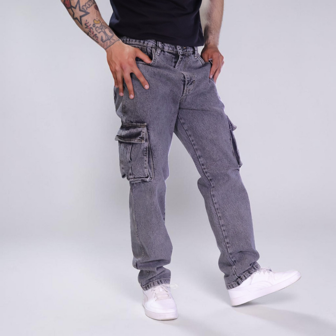 Pantalón Cargo de Mezclilla John Silver