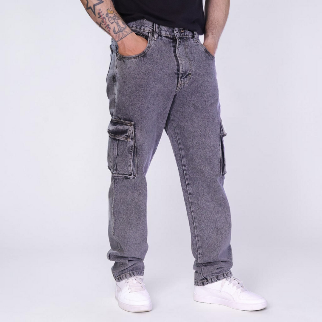 Pantalón Cargo de Mezclilla John Silver