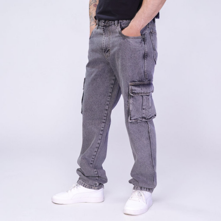 Pantalón Cargo de Mezclilla John Silver