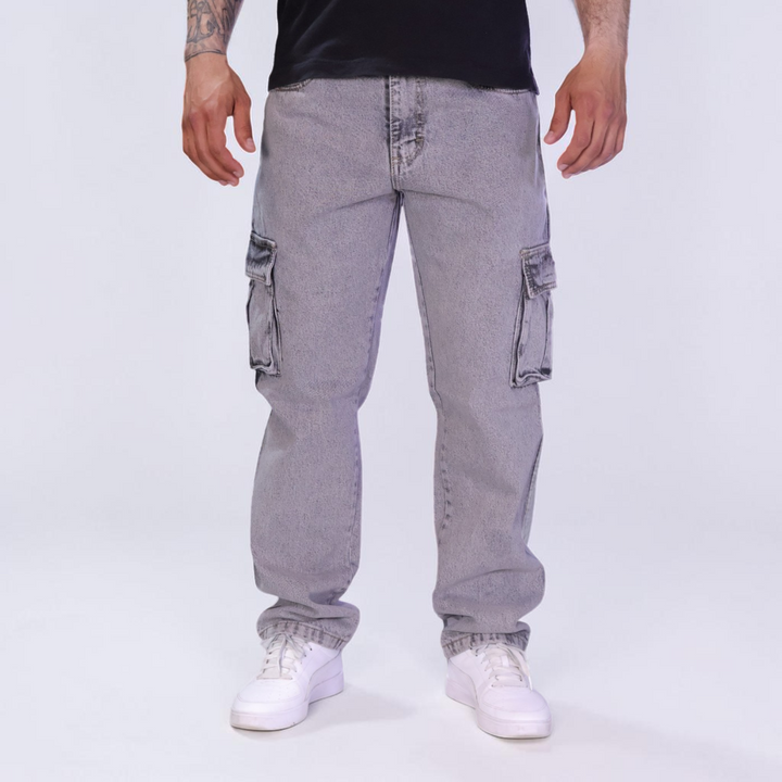 Pantalón Cargo de Mezclilla John Silver