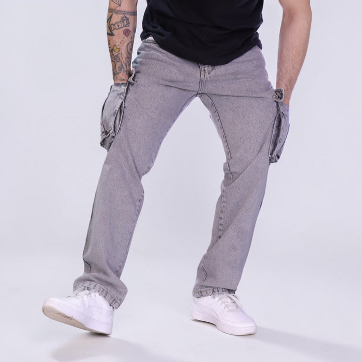 Pantalón Cargo de Mezclilla John Silver