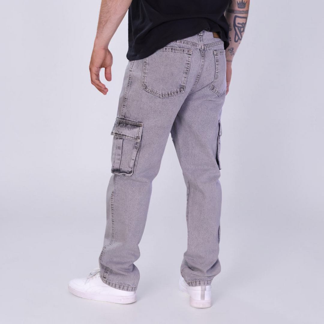 Pantalón Cargo de Mezclilla John Silver