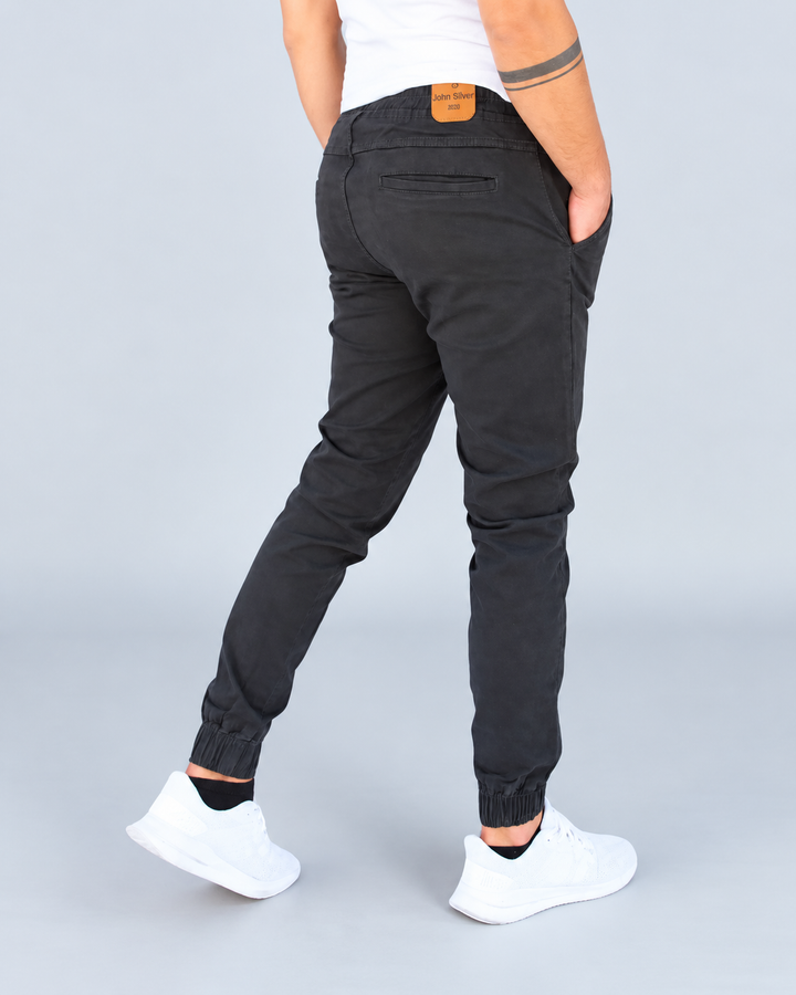 Pantalón Jogger de Gabardina Stretch John Silver