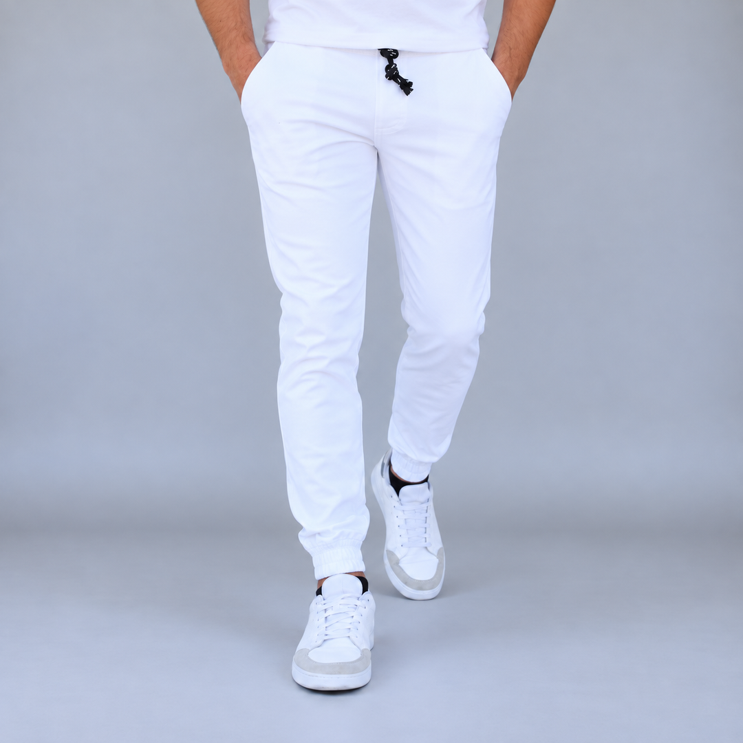 Pantalón Jogger de Gabardina Stretch John Silver