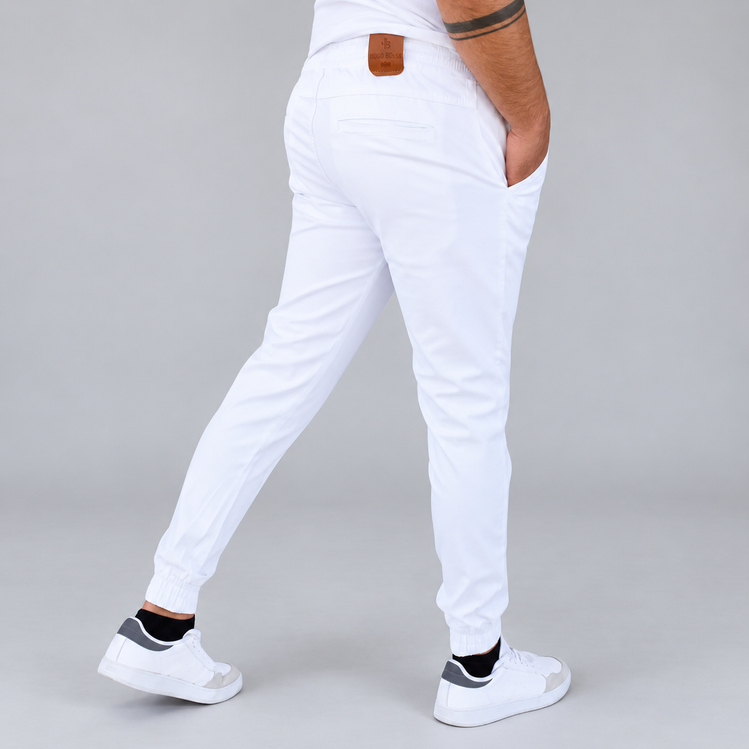 Pantalón Jogger de Gabardina Stretch John Silver