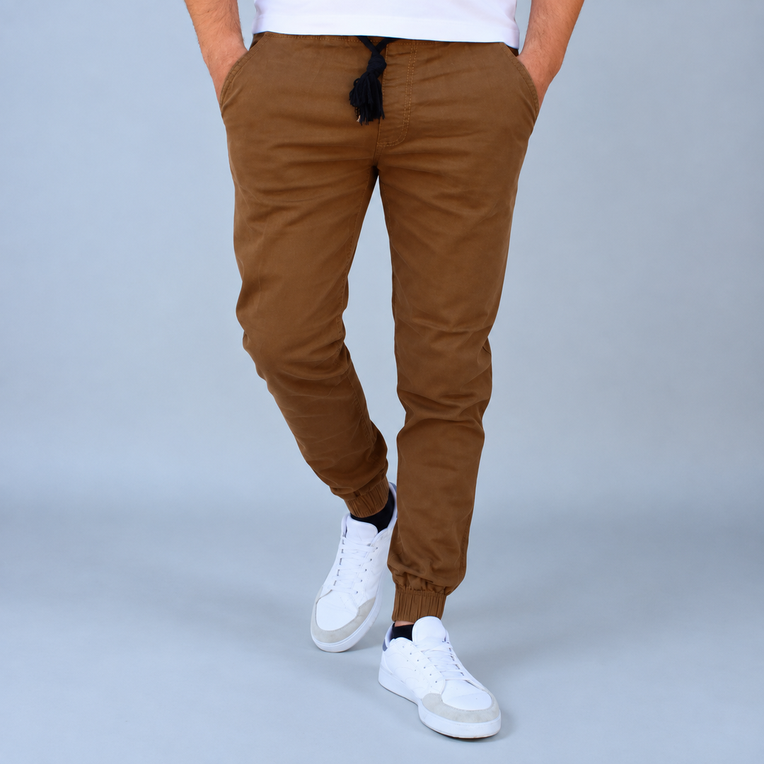Pantalón Jogger de Gabardina Stretch John Silver