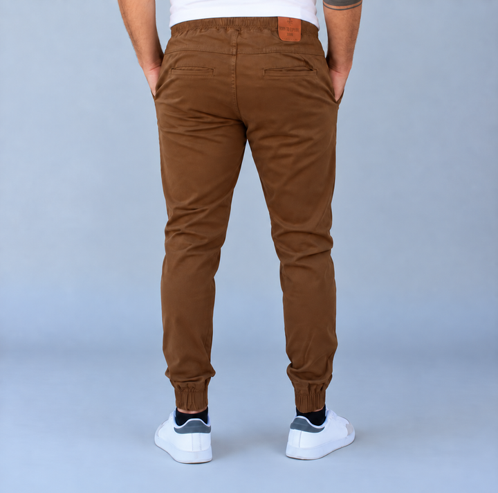 Pantalón Jogger de Gabardina Stretch John Silver