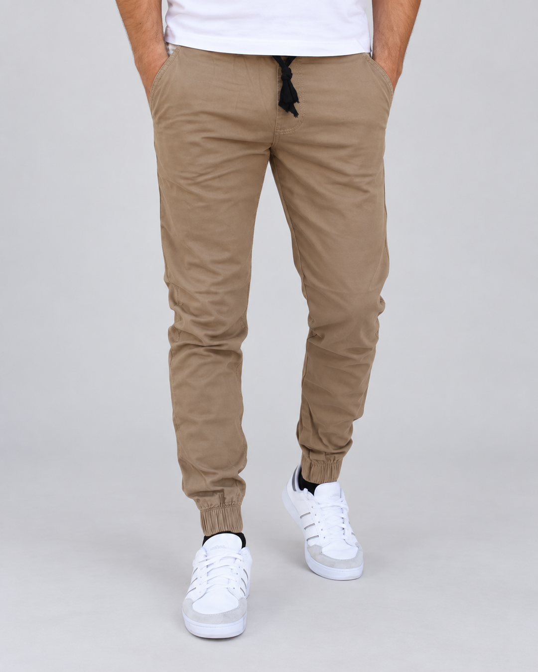 Pantalón Jogger de Gabardina Stretch John Silver