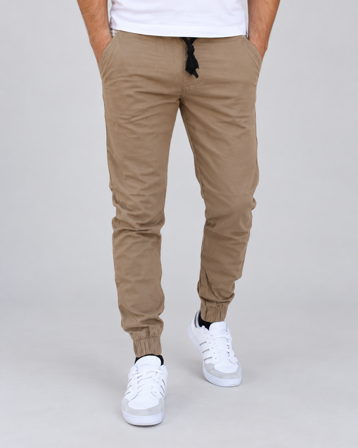 Pantalón Jogger de Gabardina Stretch John Silver