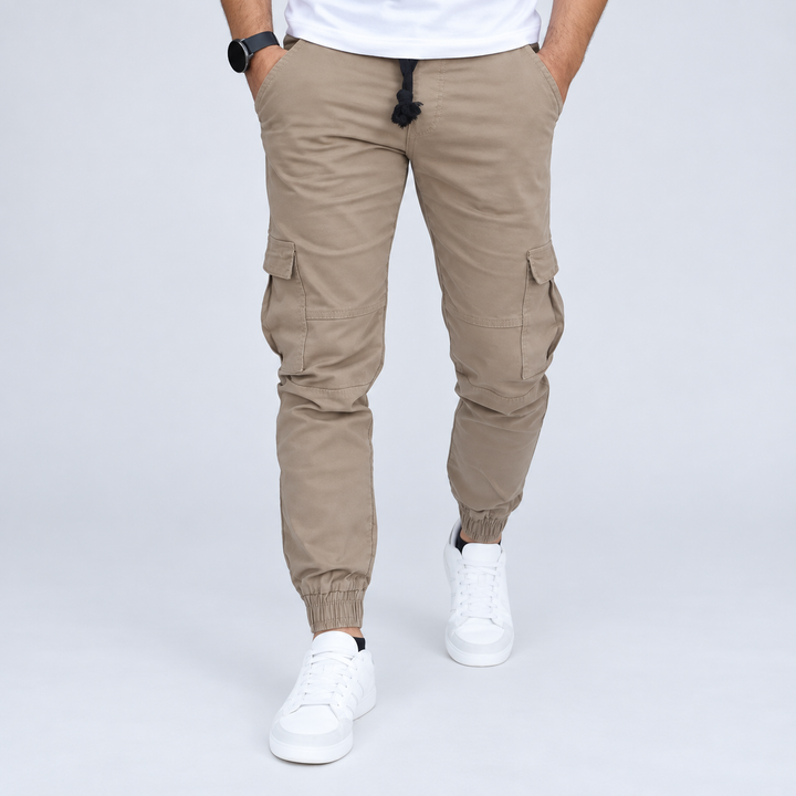Pantalón Jogger Cargo de Gabardina Stretch John Silver