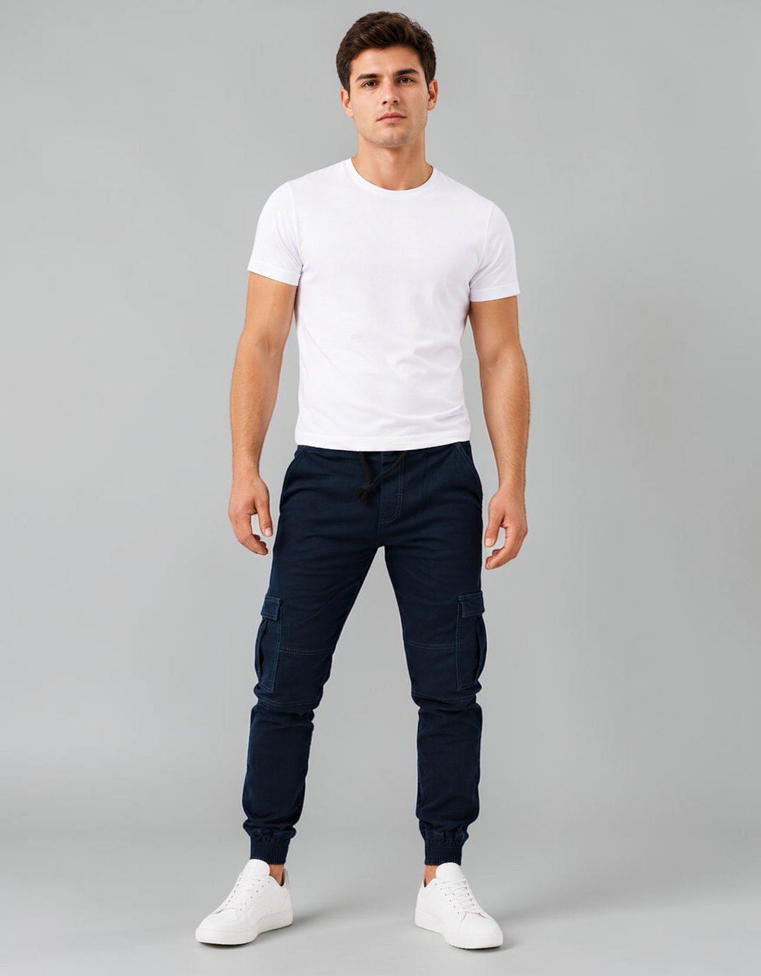 Pantalón Jogger Cargo de Gabardina Stretch John Silver
